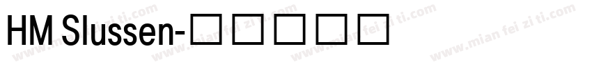 HM Slussen字体转换